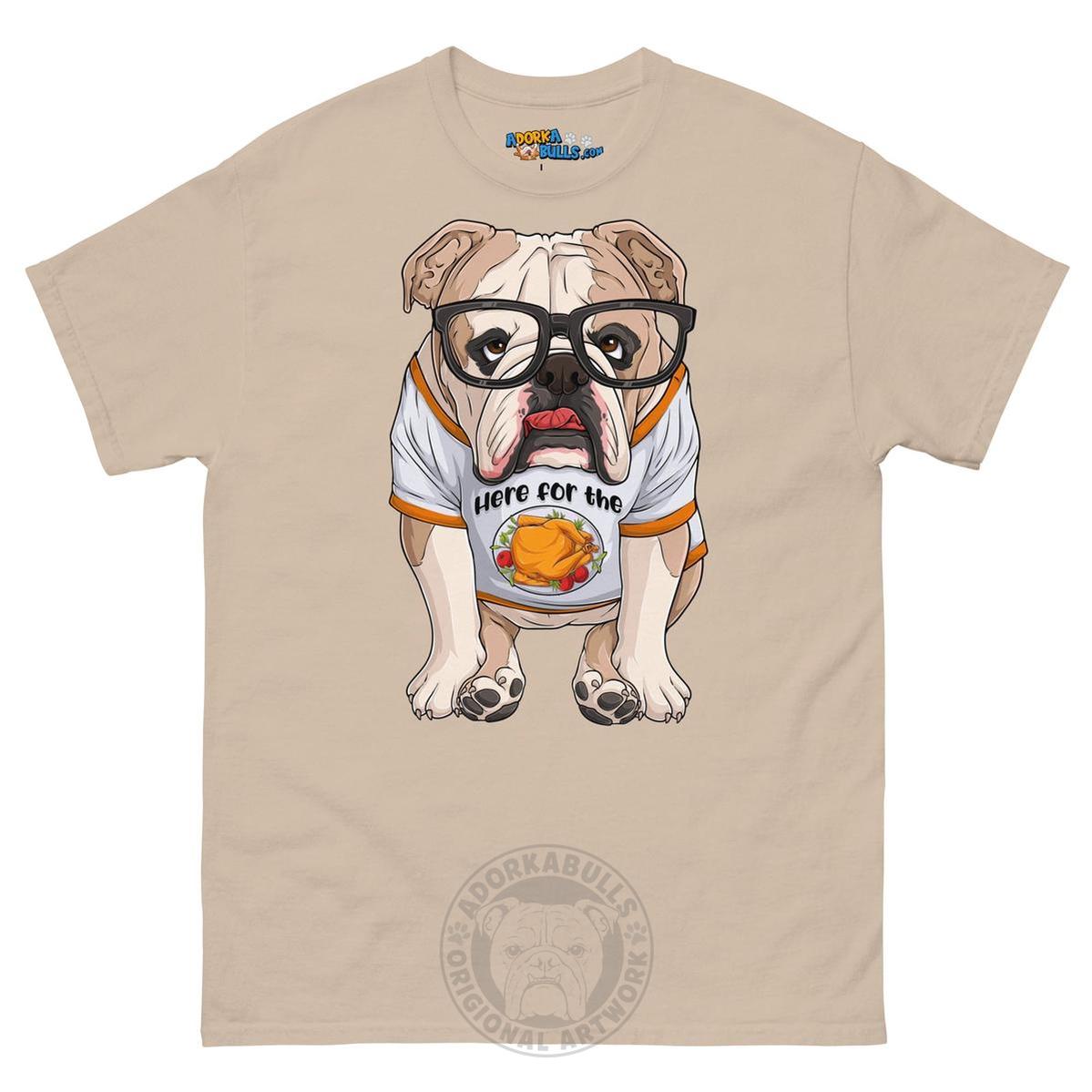 "Here For The Turkey" English Bulldog Men&