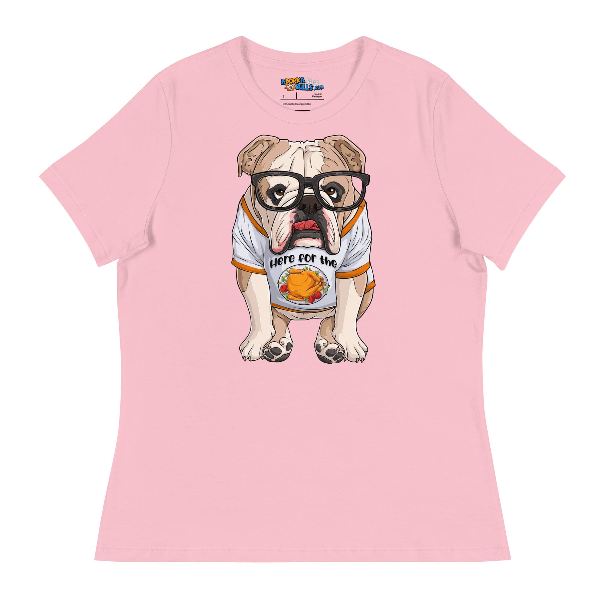 "Here For The Turkey" English Bulldog Women&