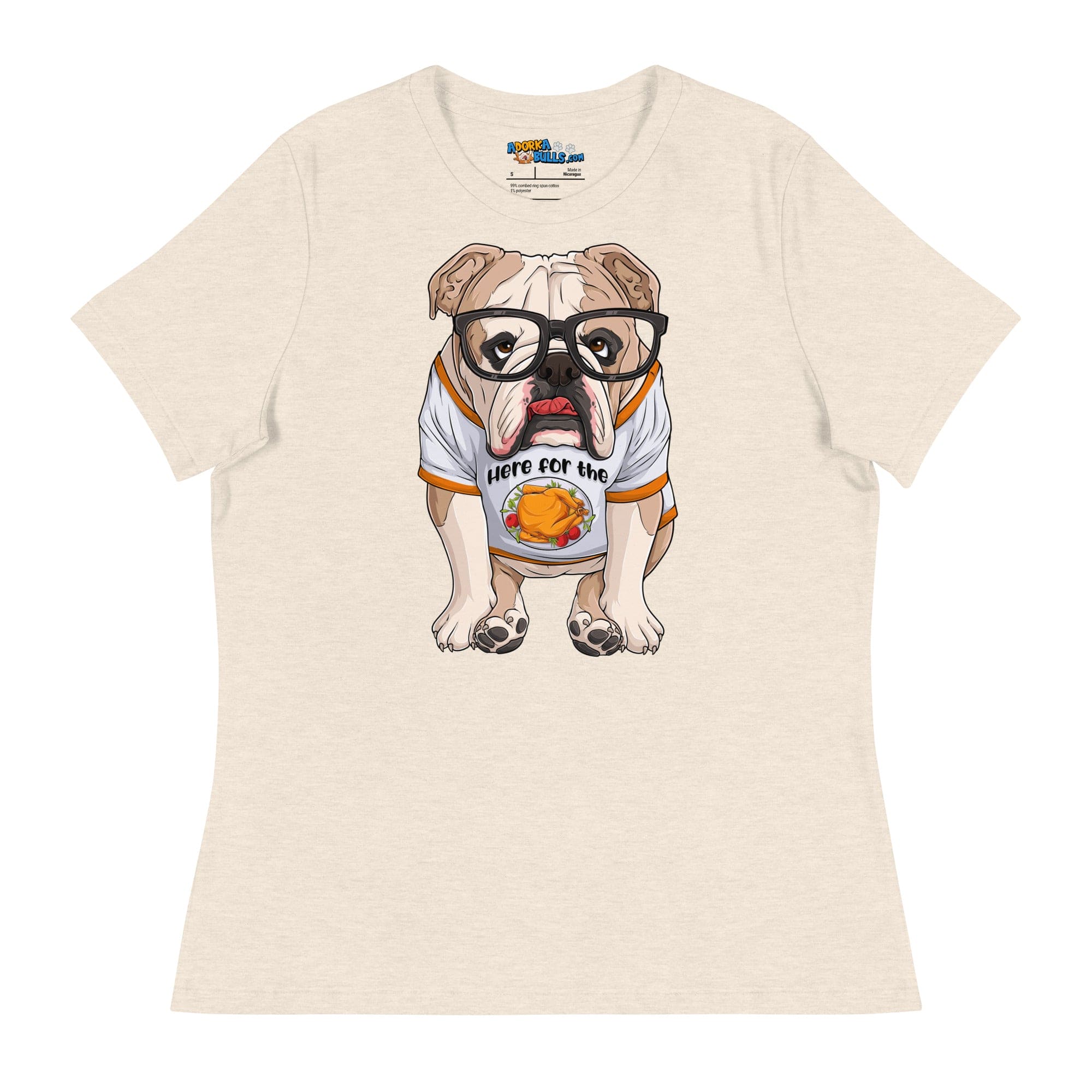 "Here For The Turkey" English Bulldog Women&