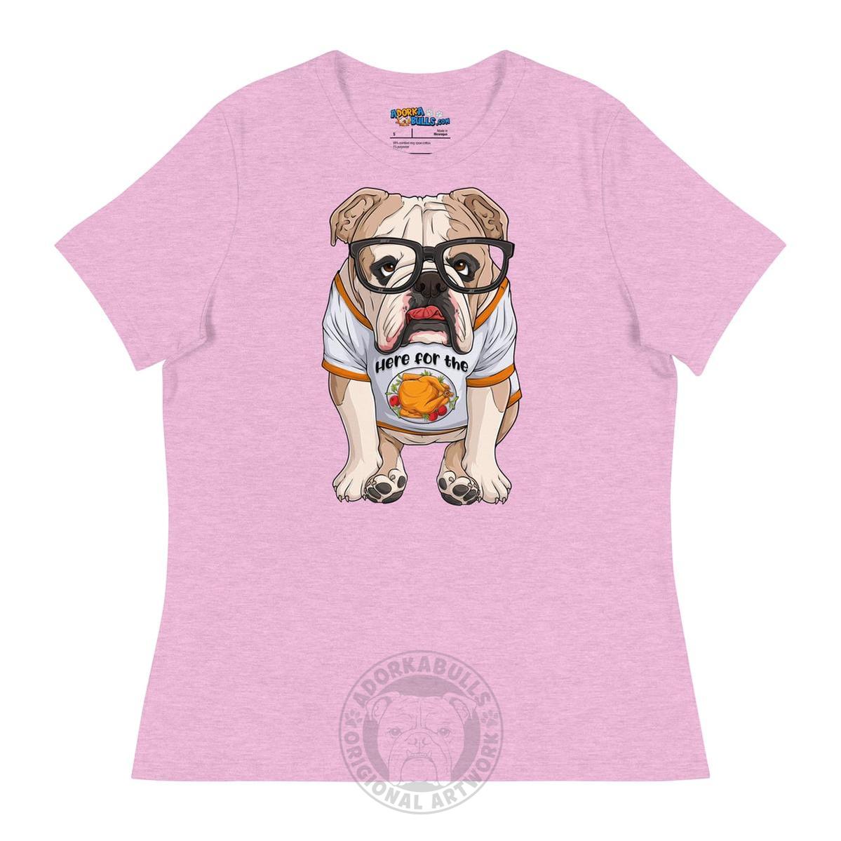 "Here For The Turkey" English Bulldog Women&
