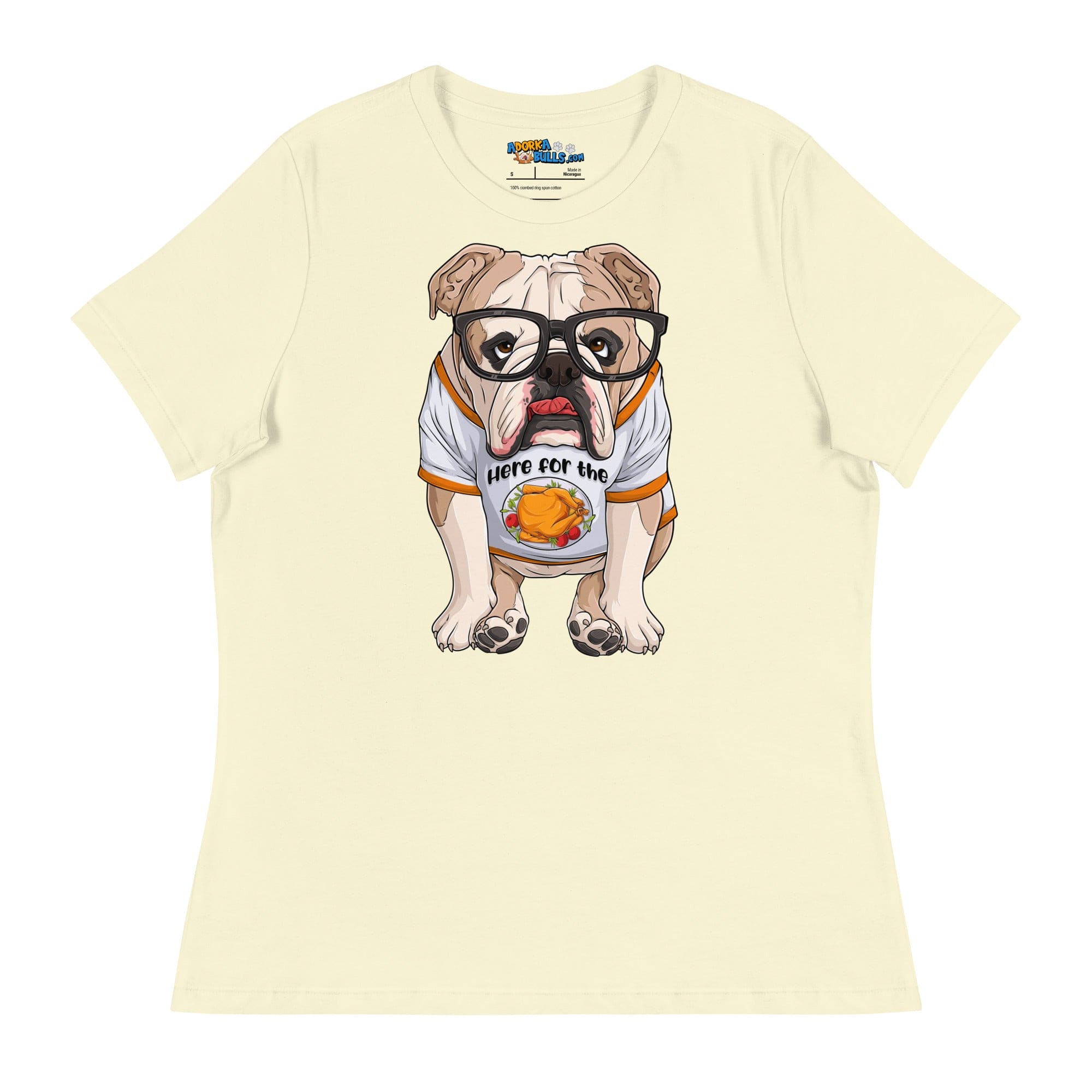 "Here For The Turkey" English Bulldog Women&