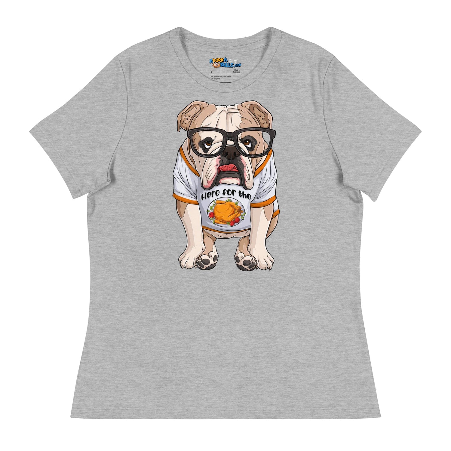 "Here For The Turkey" English Bulldog Women&