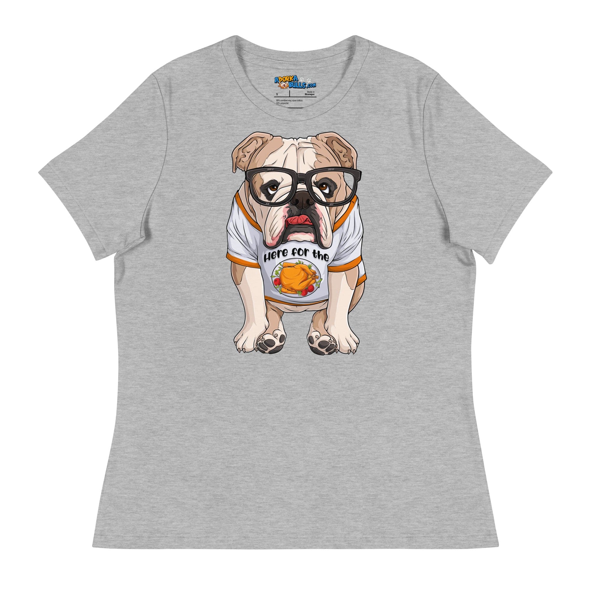 "Here For The Turkey" English Bulldog Women&