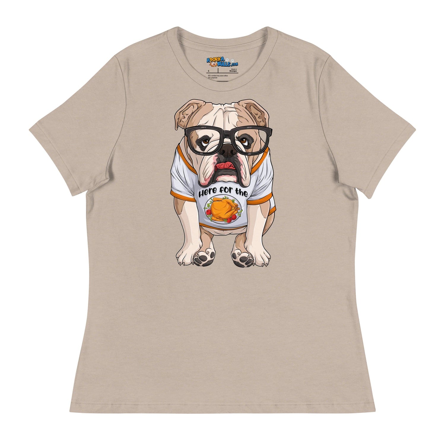 "Here For The Turkey" English Bulldog Women&