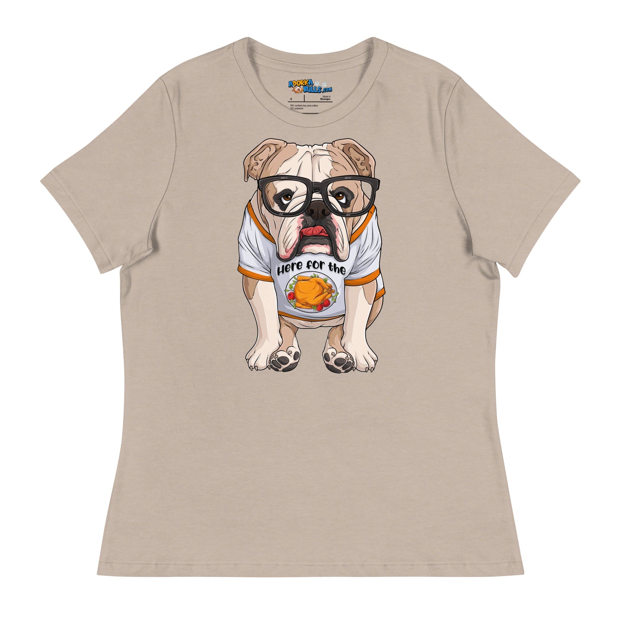 "Here For The Turkey" English Bulldog Women&