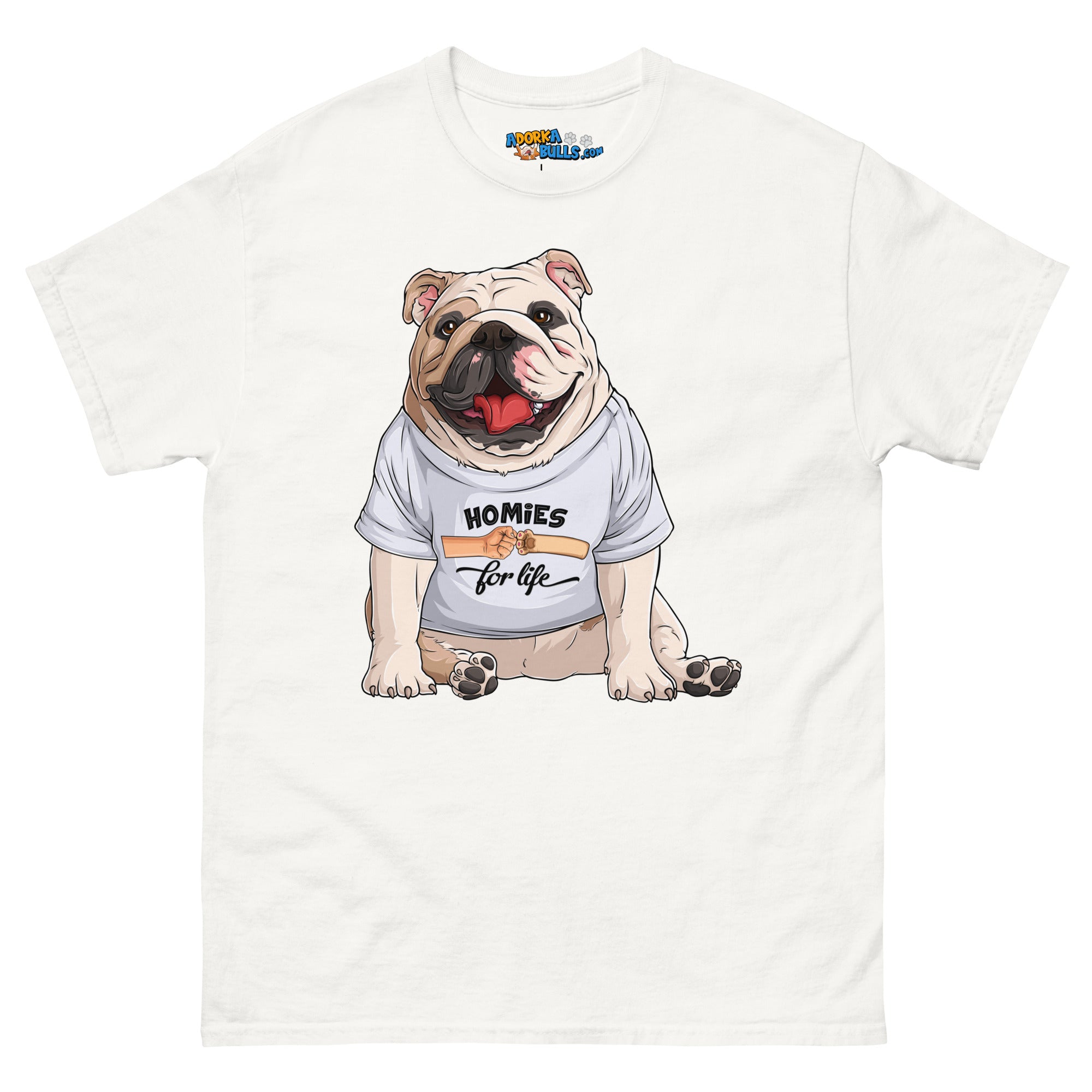 "Homies For Life" English Bulldog Men&
