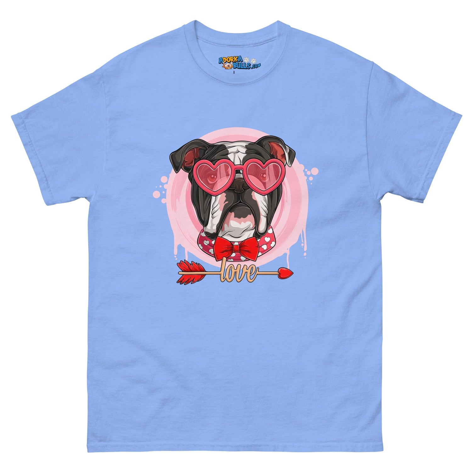 Hunky Black & White Colored Male English Bulldog Valentine&