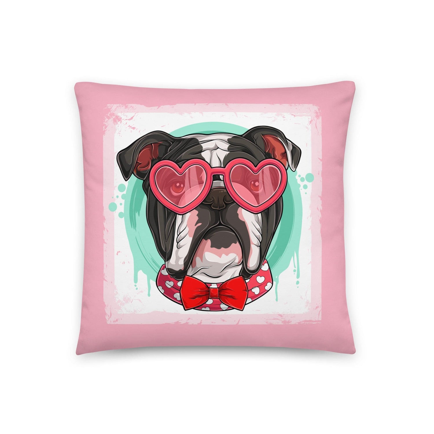 Hunky English Bulldog Pink Valentine&