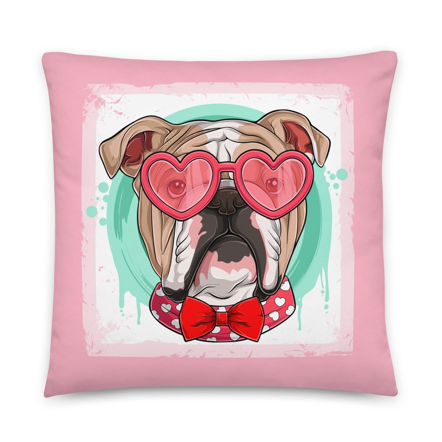 Hunky English Bulldog Pink Valentine&