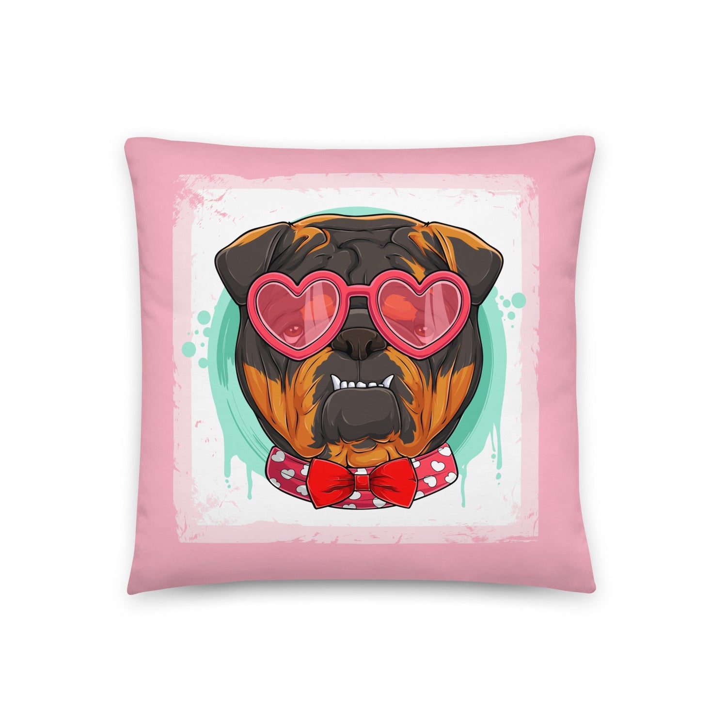 Hunky English Bulldog Pink Valentine&