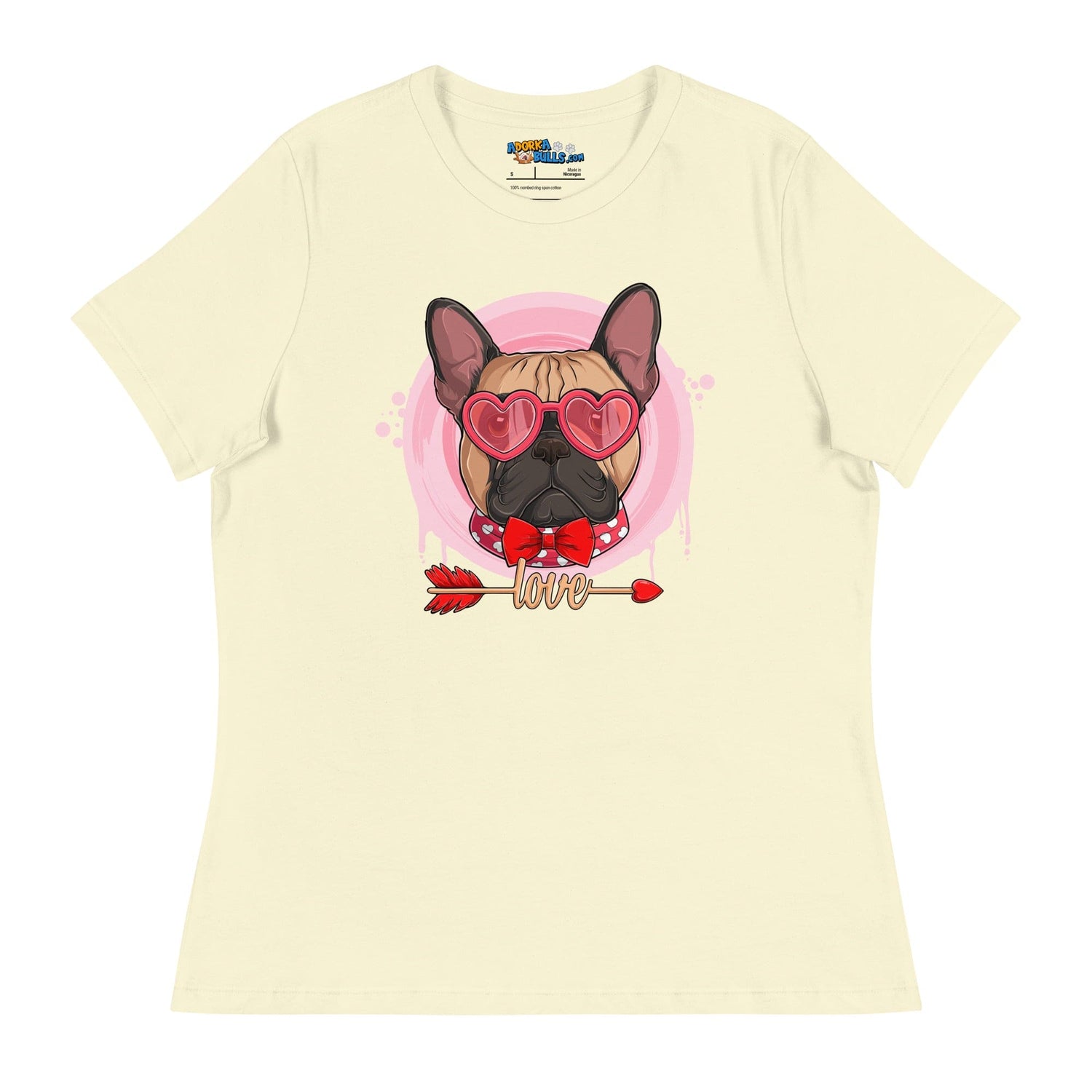 Hunky Fawn & White Colored Male French Bulldog Valentine&