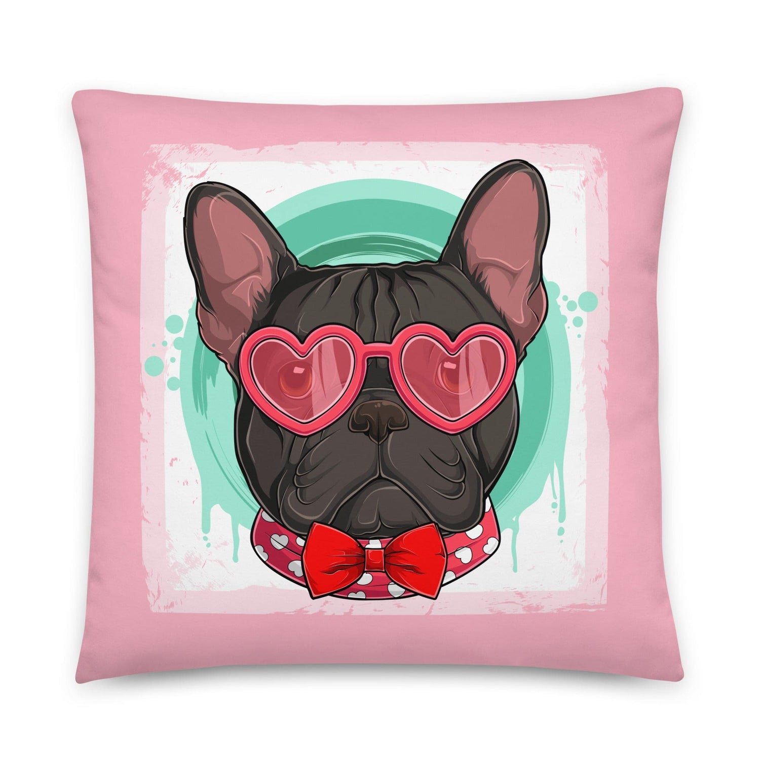 Hunky French Bulldog Pink Valentine&