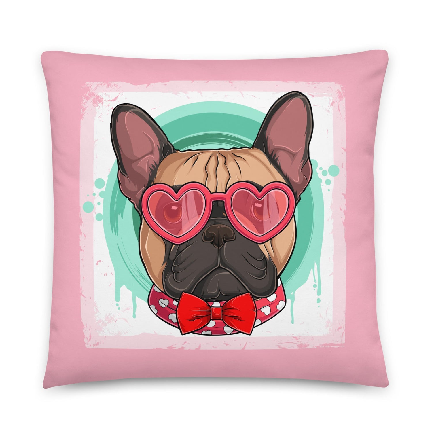 Hunky French Bulldog Pink Valentine&