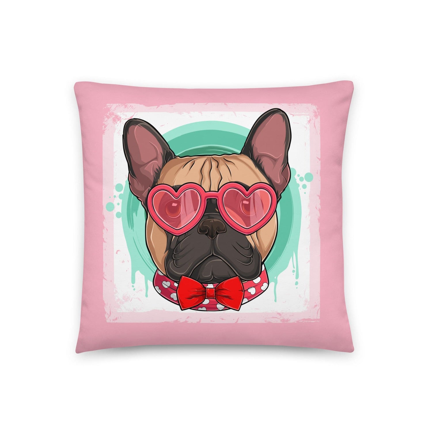 Hunky French Bulldog Pink Valentine&