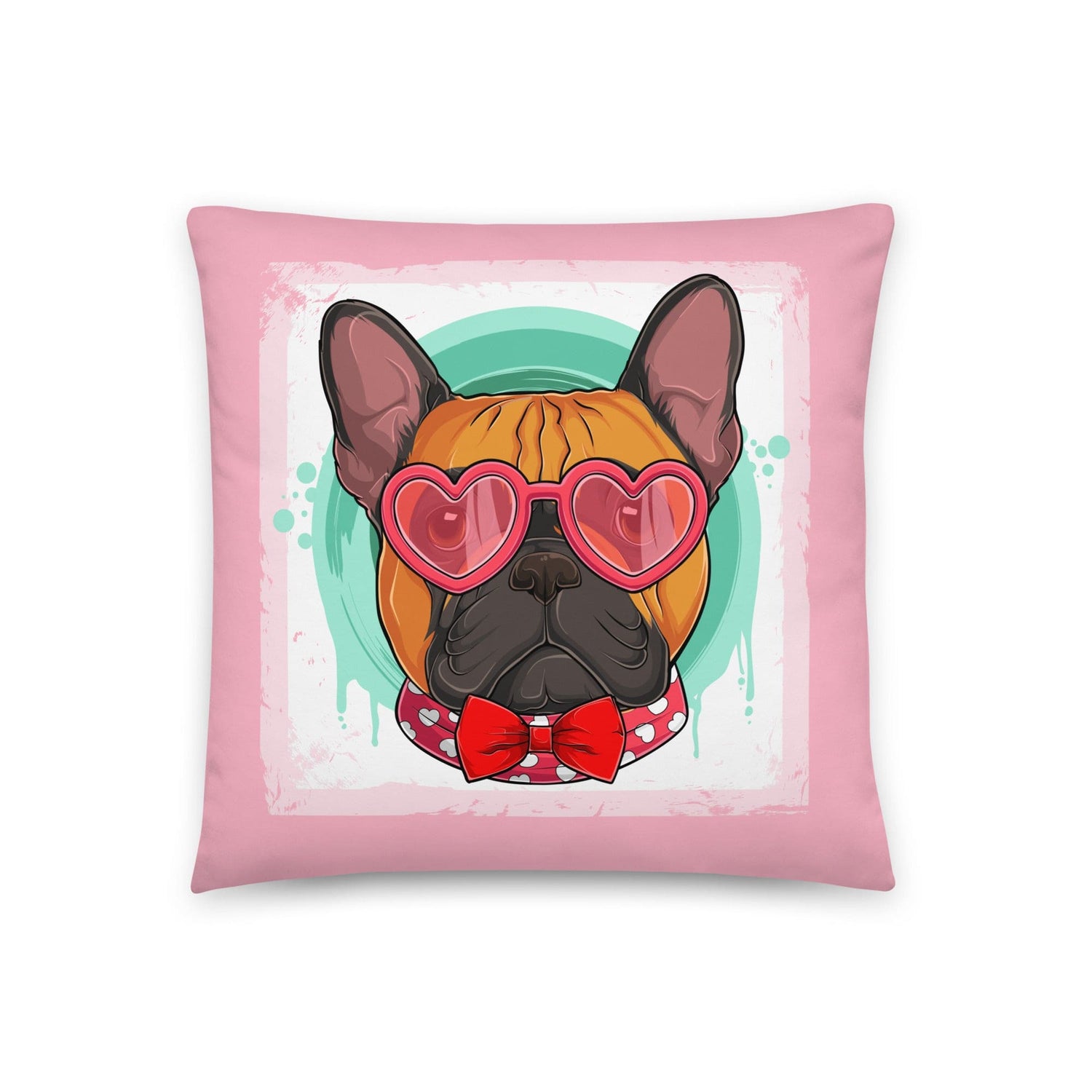 Hunky French Bulldog Pink Valentine&