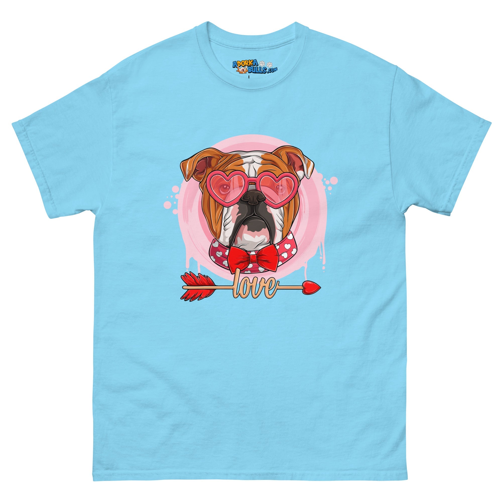 Hunky Red & White Colored Male English Bulldog Valentine&