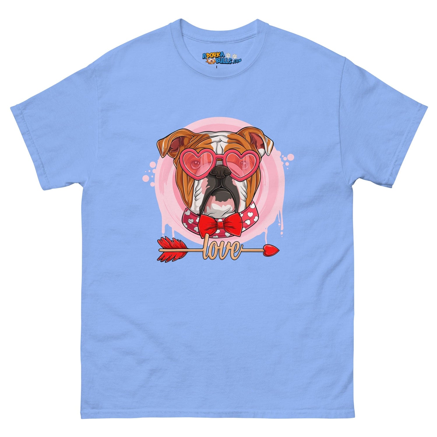 Hunky Red & White Colored Male English Bulldog Valentine&