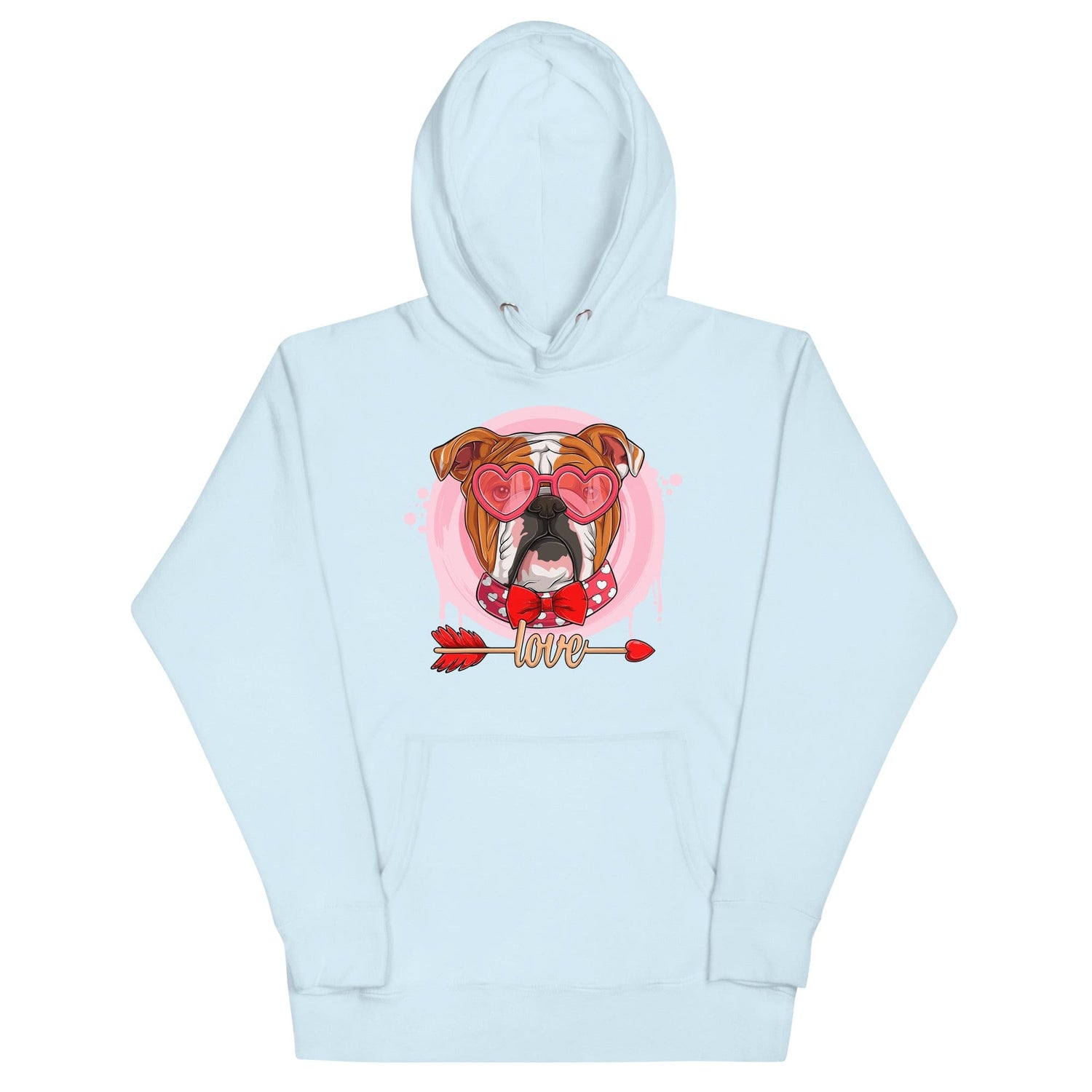 Hunky Red & White Colored Male English Bulldog Valentine&