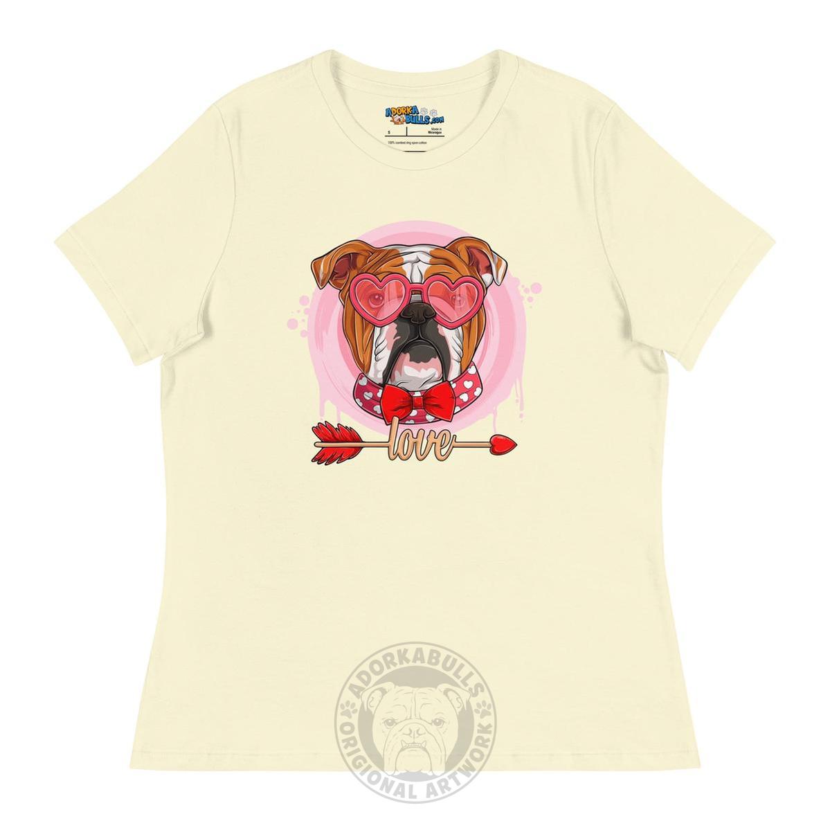 Hunky Red & White Colored Male English Bulldog Valentine&