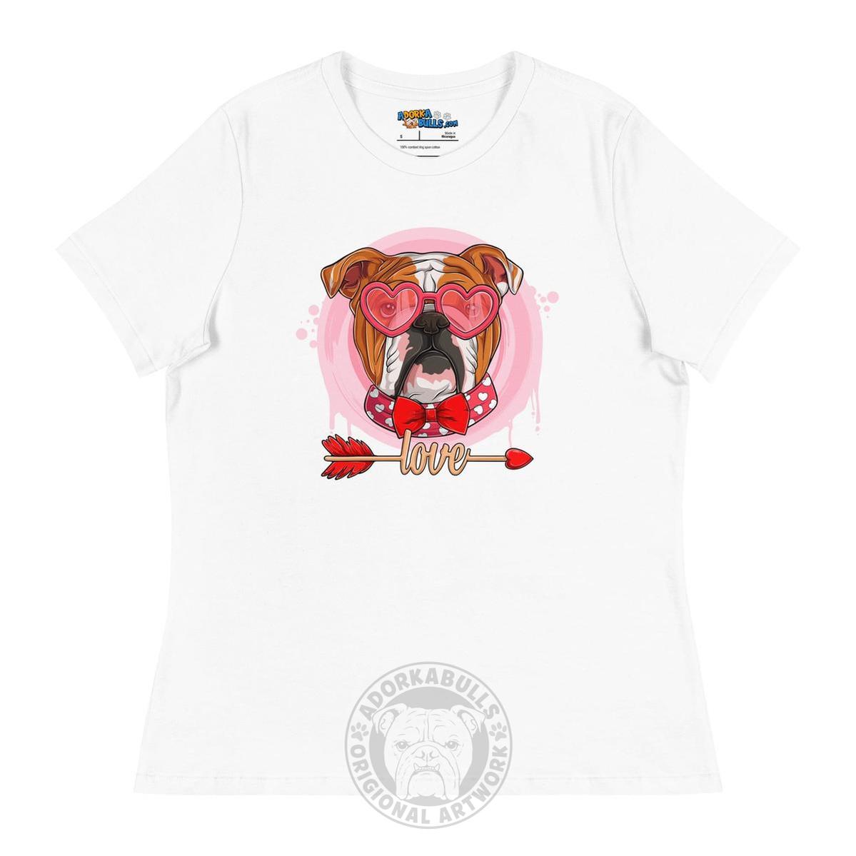 Hunky Red & White Colored Male English Bulldog Valentine&