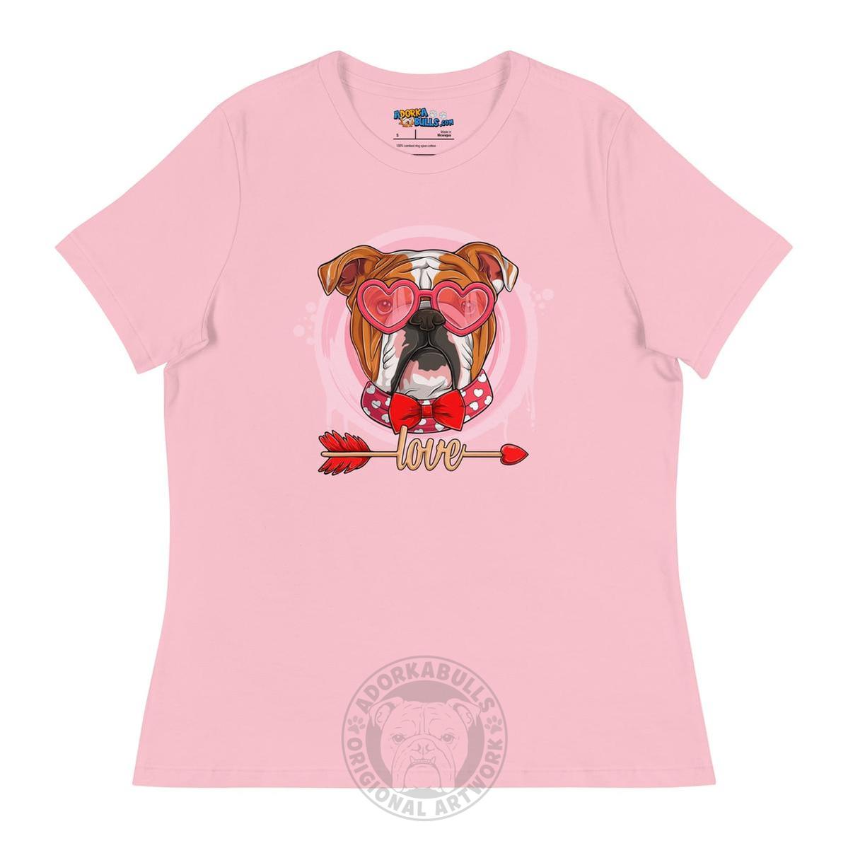Hunky Red & White Colored Male English Bulldog Valentine&