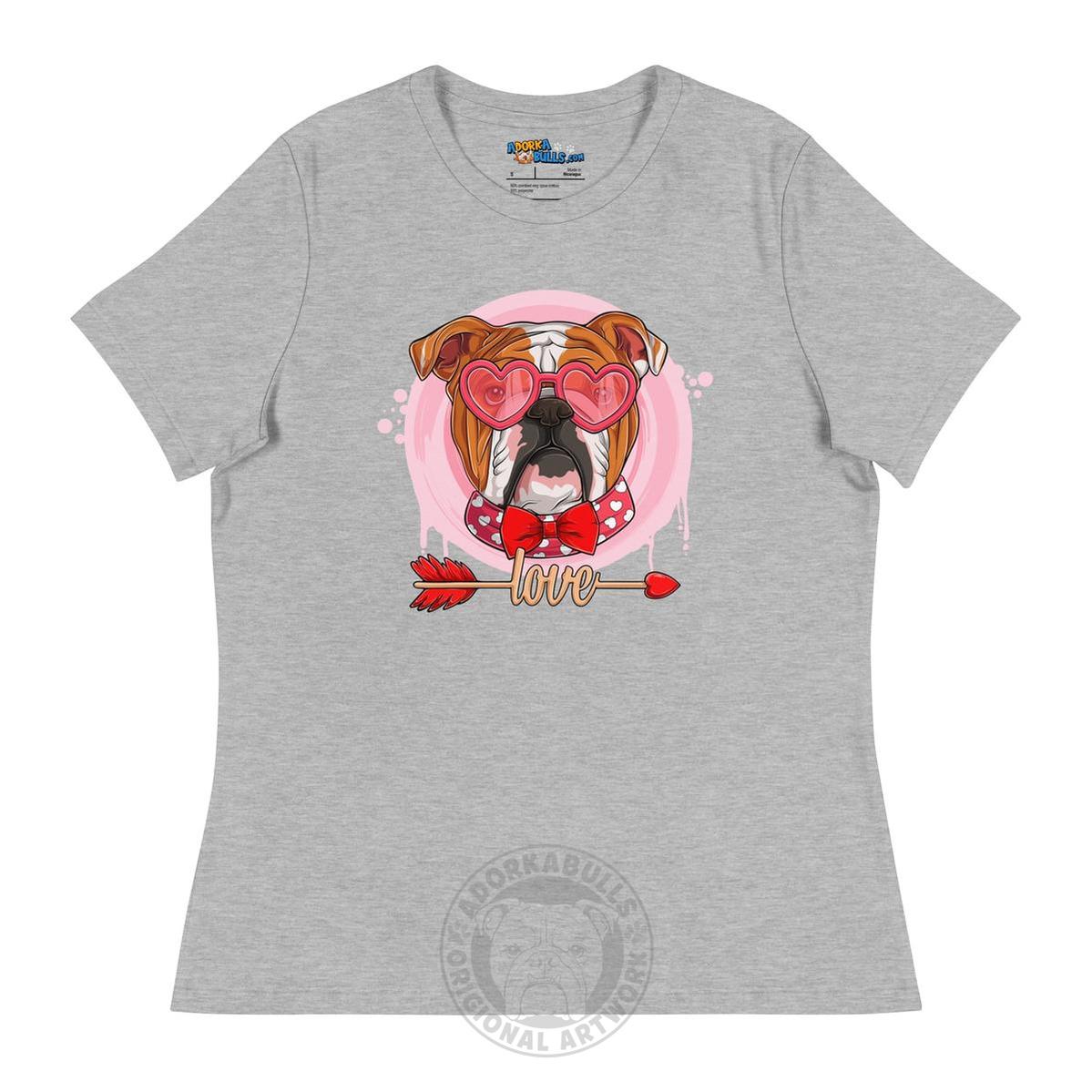 Hunky Red & White Colored Male English Bulldog Valentine&