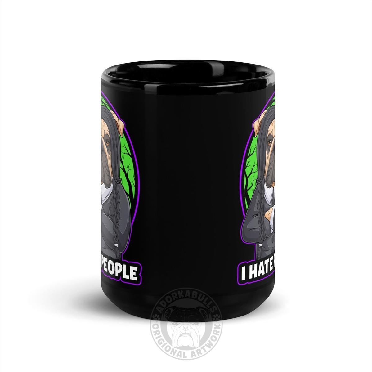 "I Hate People" Bulldog Halloween Mug