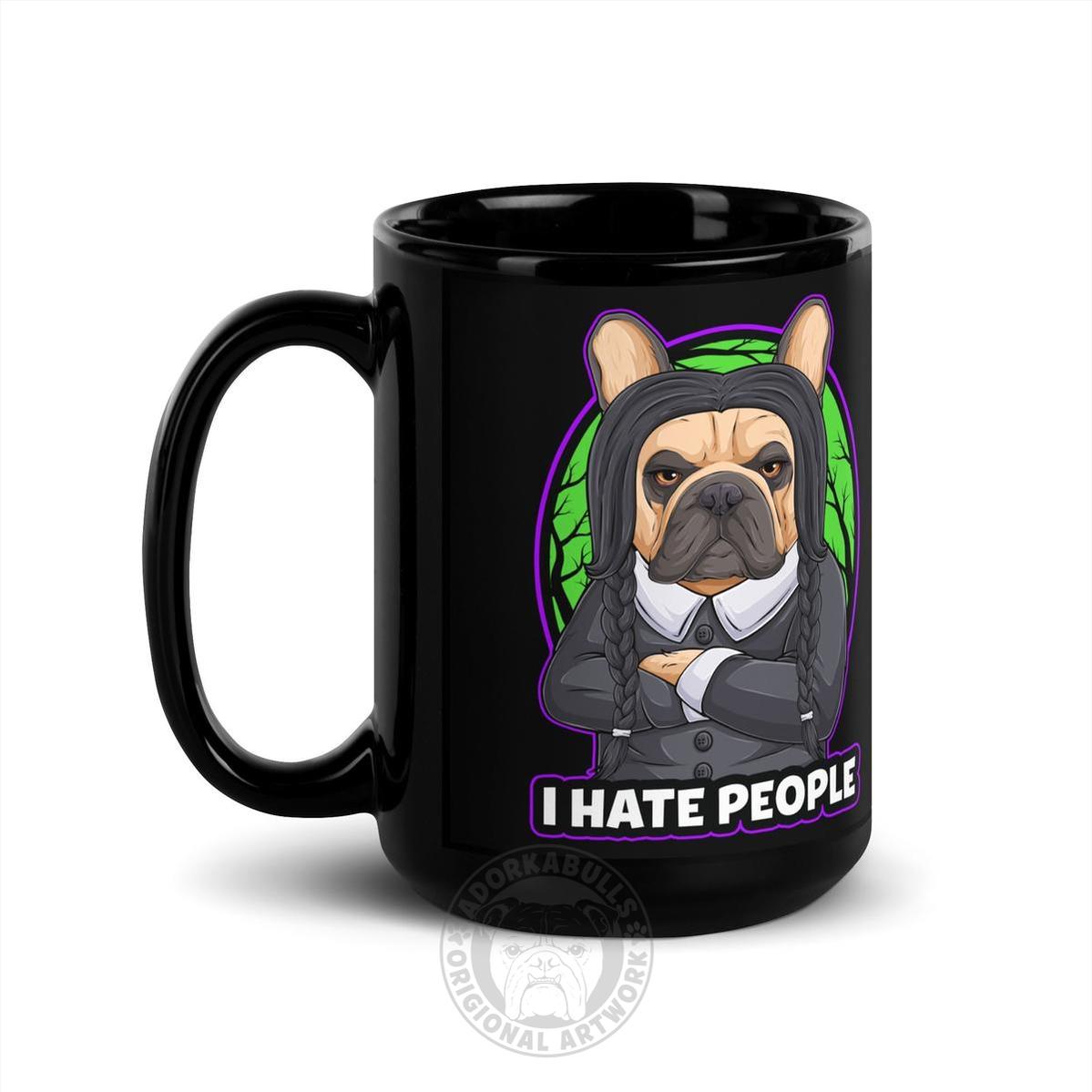 "I Hate People" French Bulldog Halloween Mug