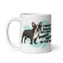"I Hug My Bulldog" French Bulldog Mug | B&W Colored