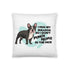 "I Hug My Bulldog" French Bulldog Throw Pillow