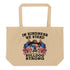 "In Kindness We Stand" Lone Star Bulldog Club Rescue Large Tote Bag