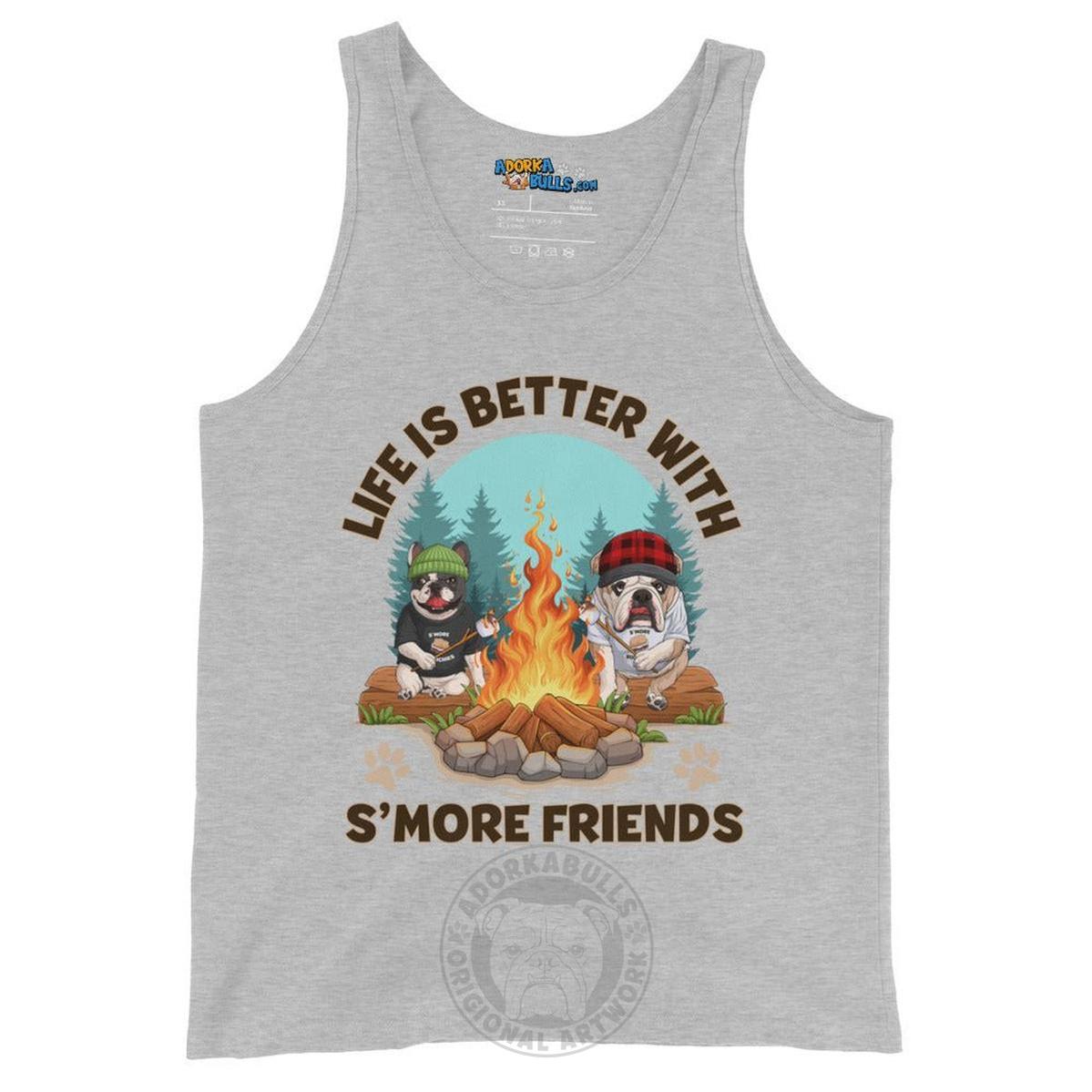 "Life is Better with S’more Friends" French & English Bulldog Men’s Tank