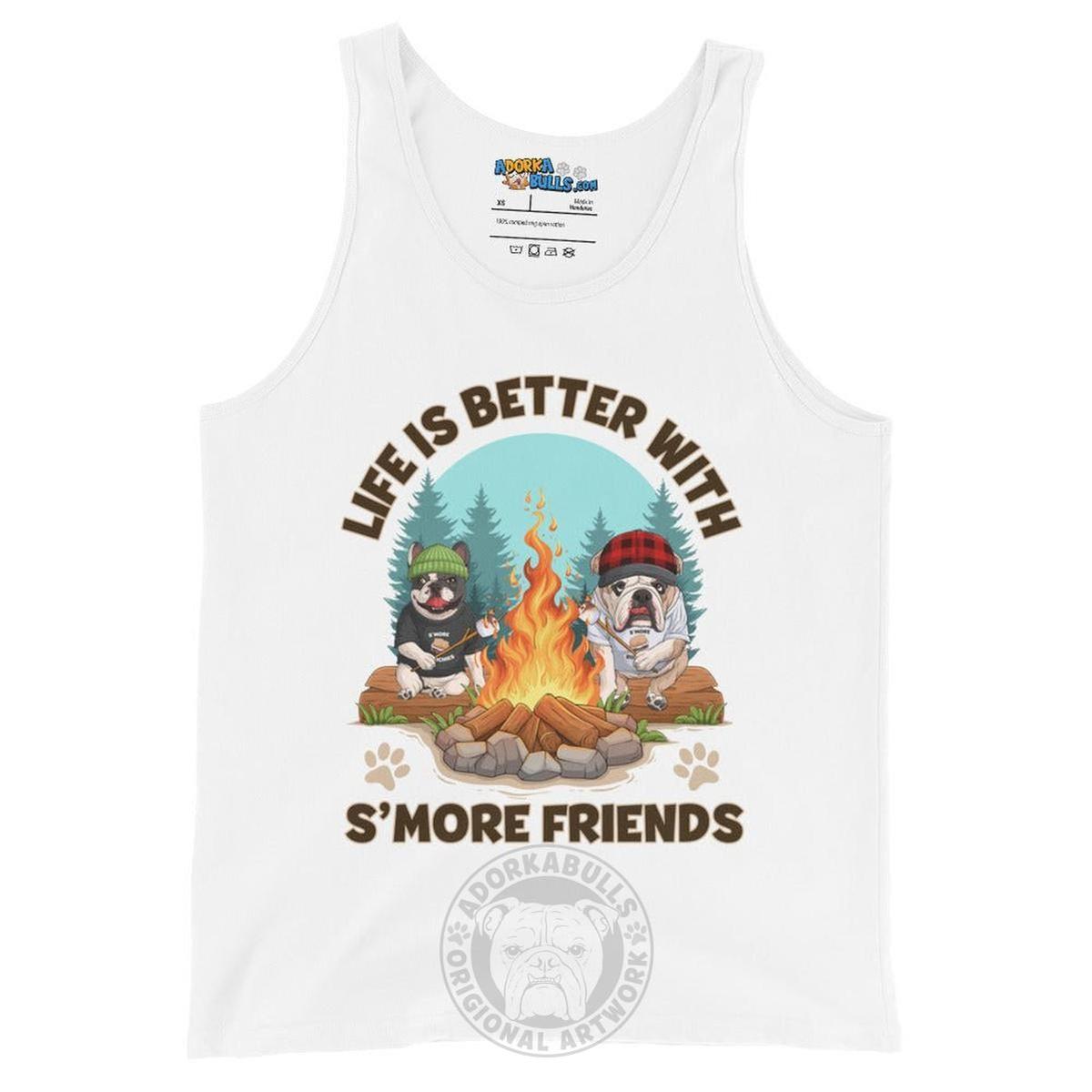 "Life is Better with S’more Friends" French & English Bulldog Men’s Tank
