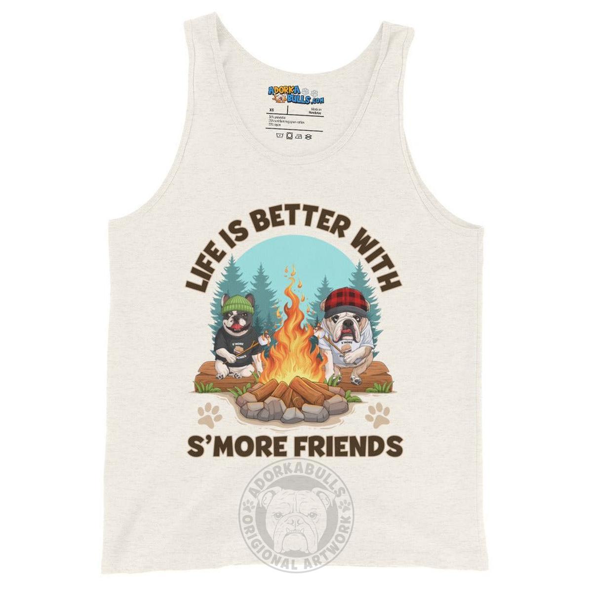 "Life is Better with S’more Friends" French & English Bulldog Men’s Tank