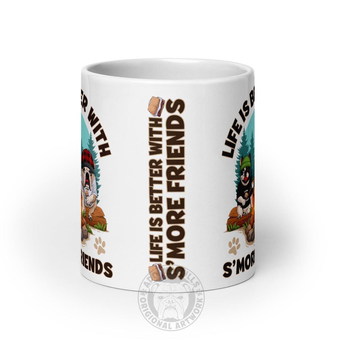 “Life is Better with S’more Friends” French & English Bulldog Mug