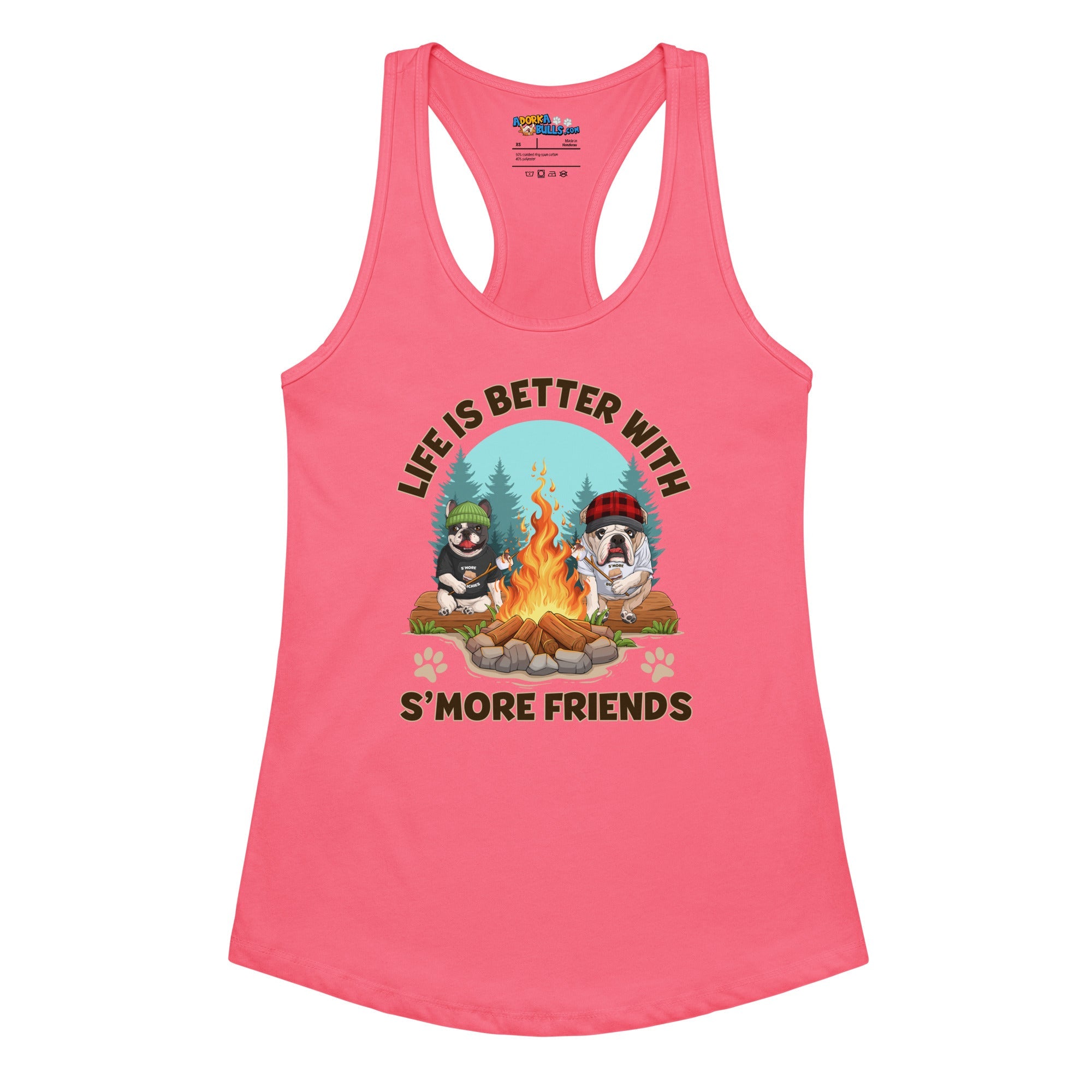 "Life is Better with S’more Friends" French & English Bulldog Women’s Tank