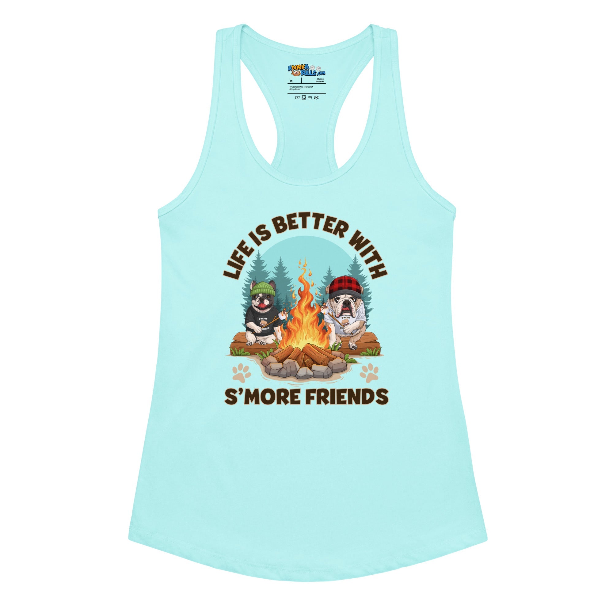 "Life is Better with S’more Friends" French & English Bulldog Women’s Tank