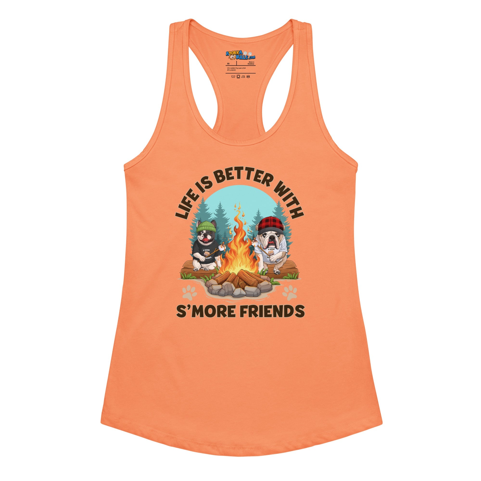 "Life is Better with S’more Friends" French & English Bulldog Women’s Tank