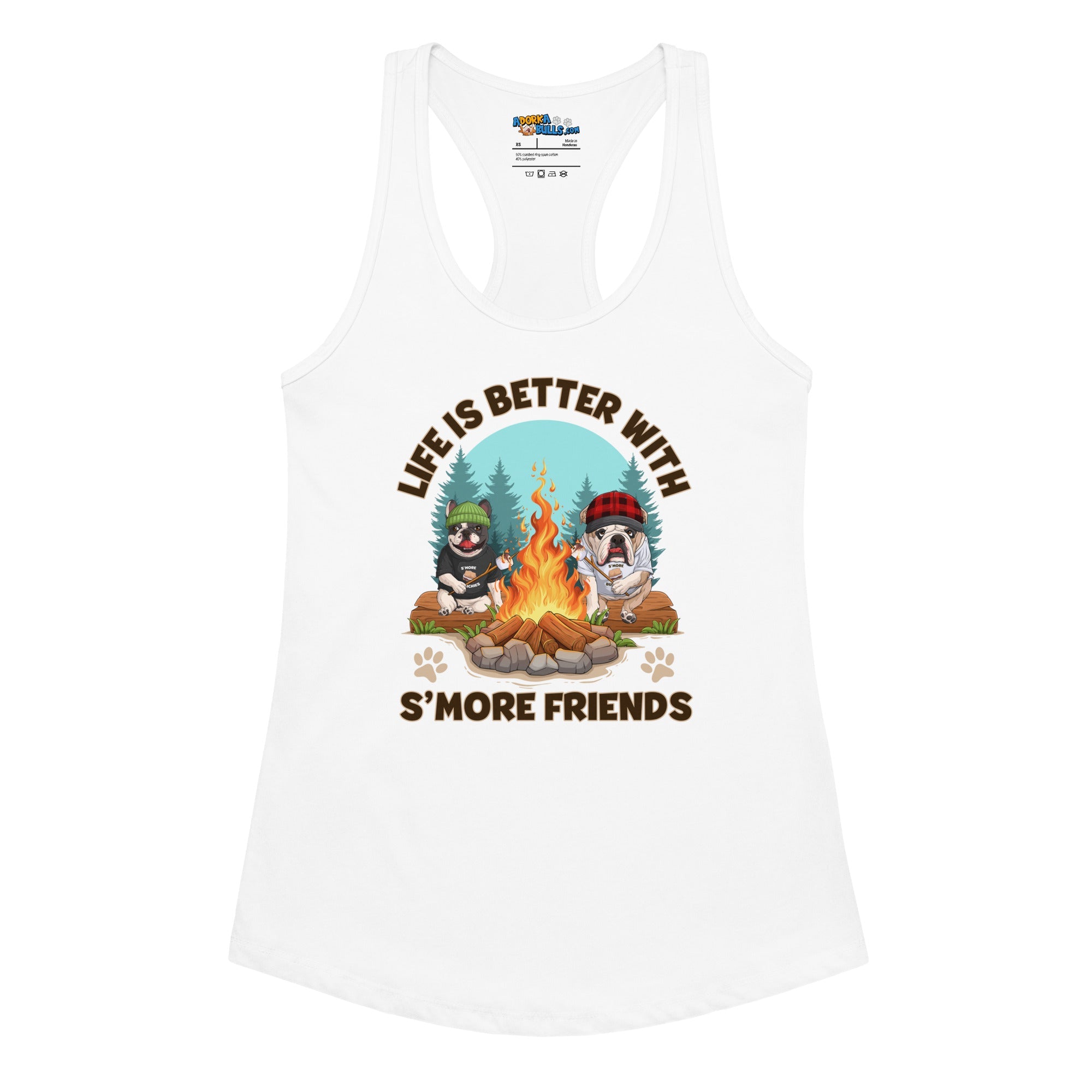 "Life is Better with S’more Friends" French & English Bulldog Women’s Tank
