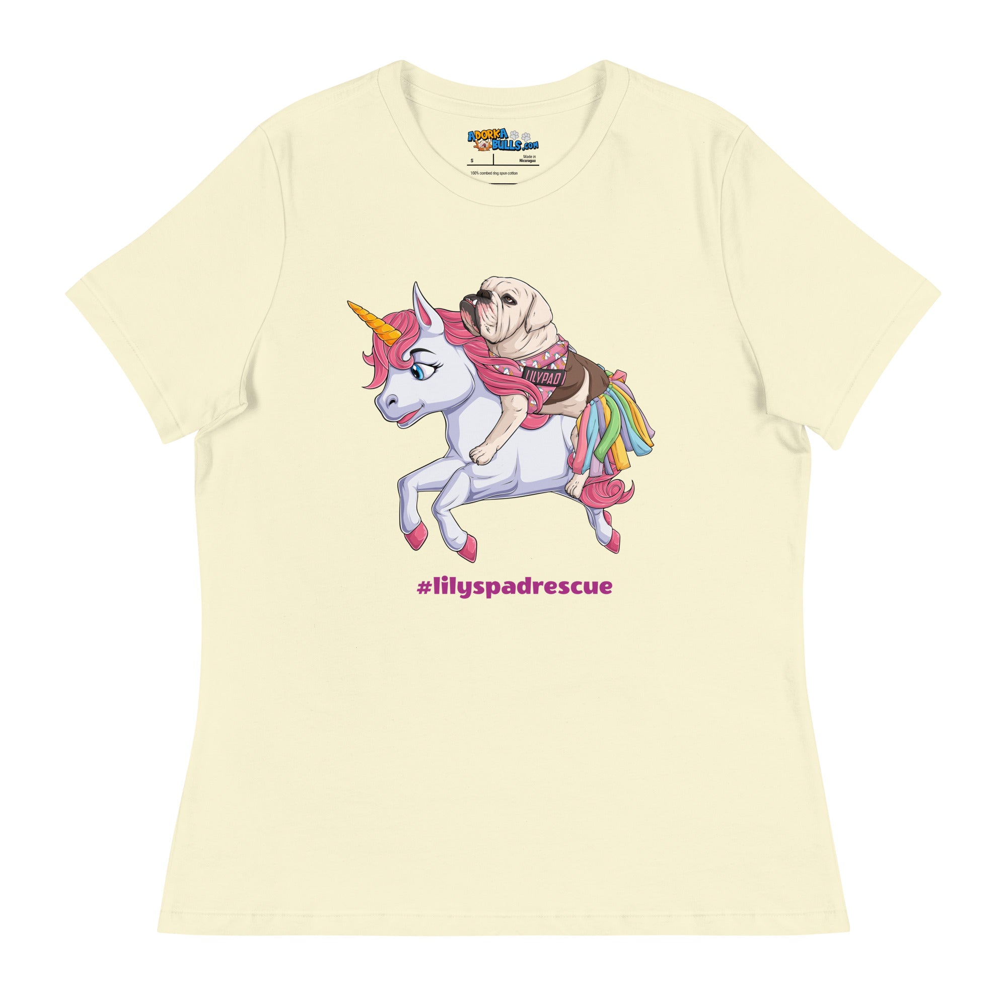 Lilypad Riding Pink Haired Unicorn Women&