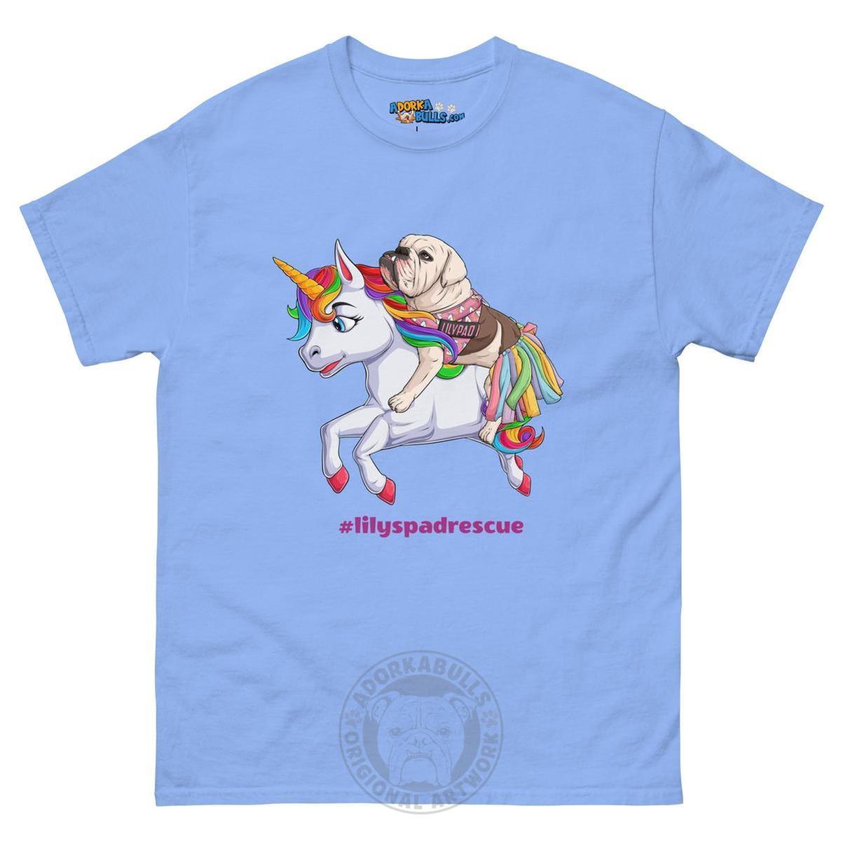 Lilypad Riding Rainbow Haired Unicorn Men&