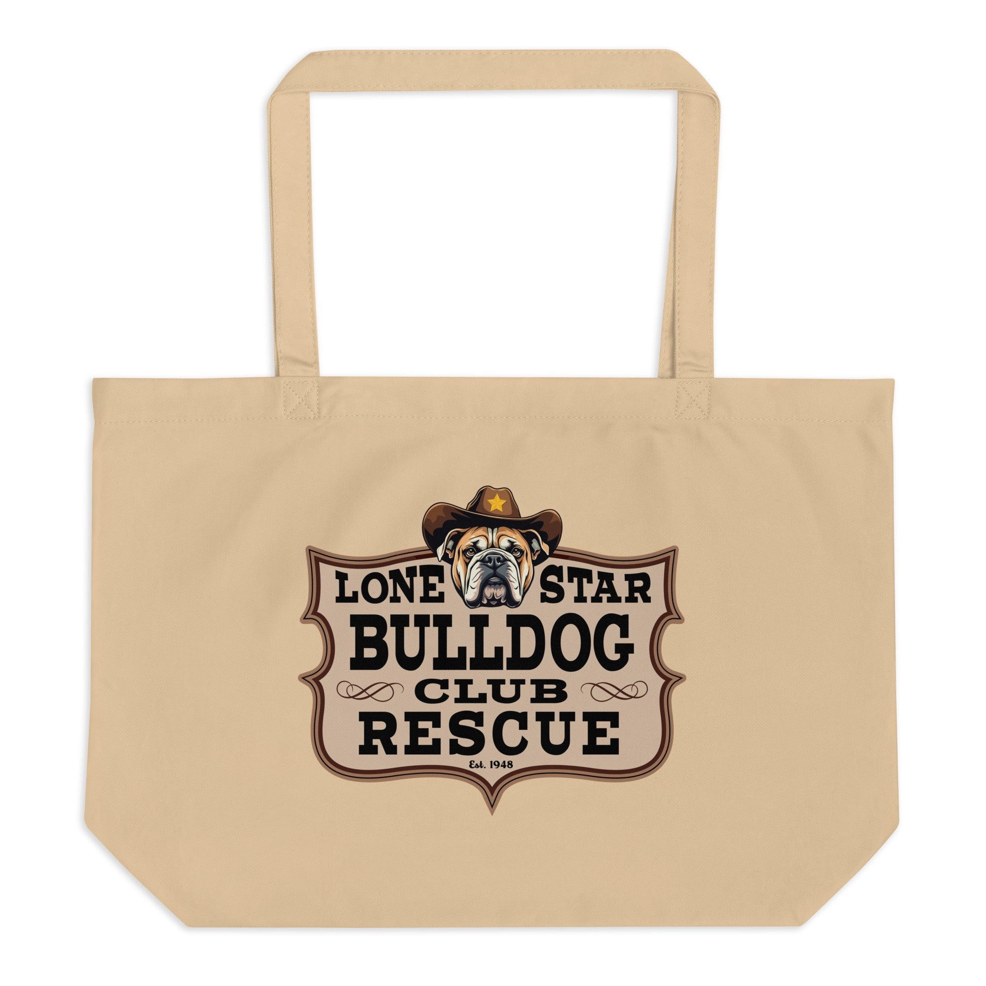 Lone Star Bulldog Club Rescue Large Tote Bag