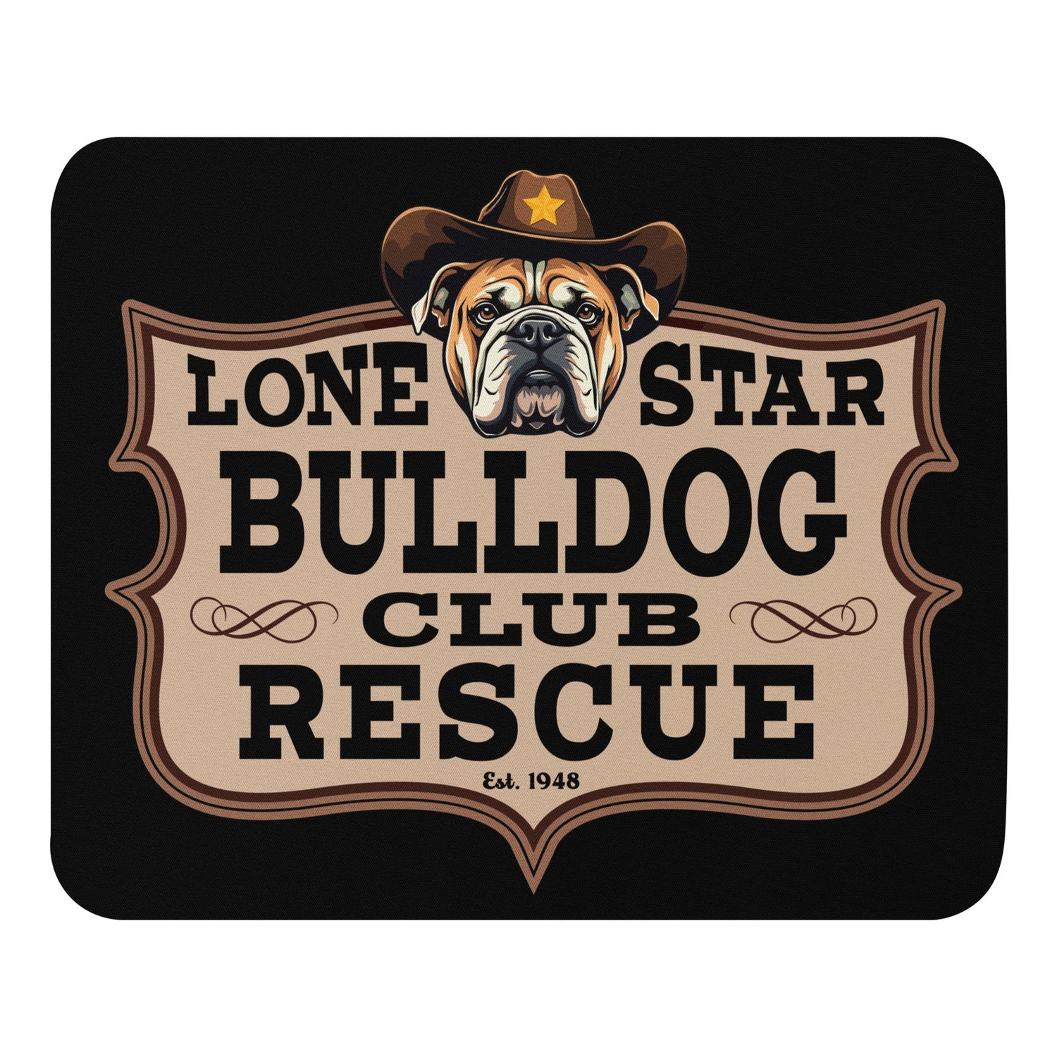 Lone Star Bulldog Club Rescue Mouse Pad