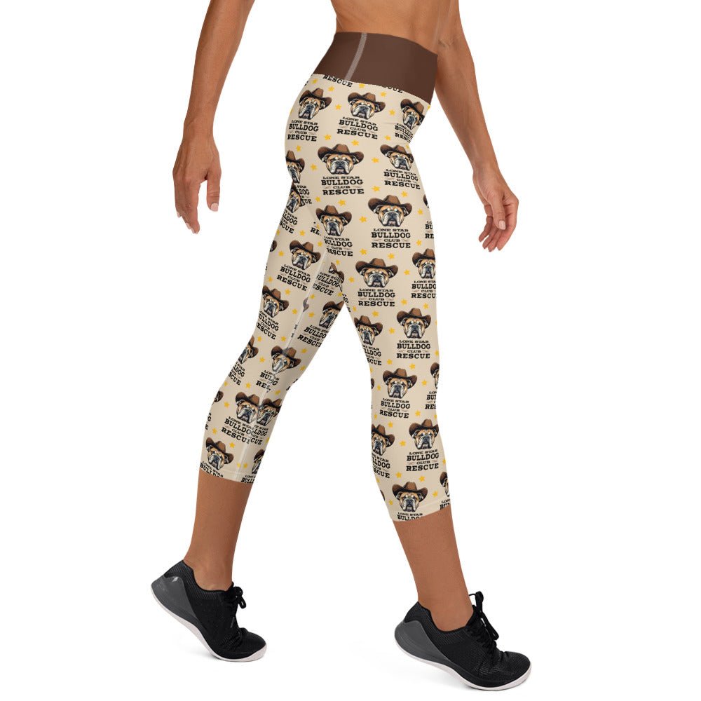 Lone Star Bulldog Club Rescue Yoga Capri Leggings