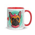 "Love Bug" French Bulldog Mug | Red & White Colored Female