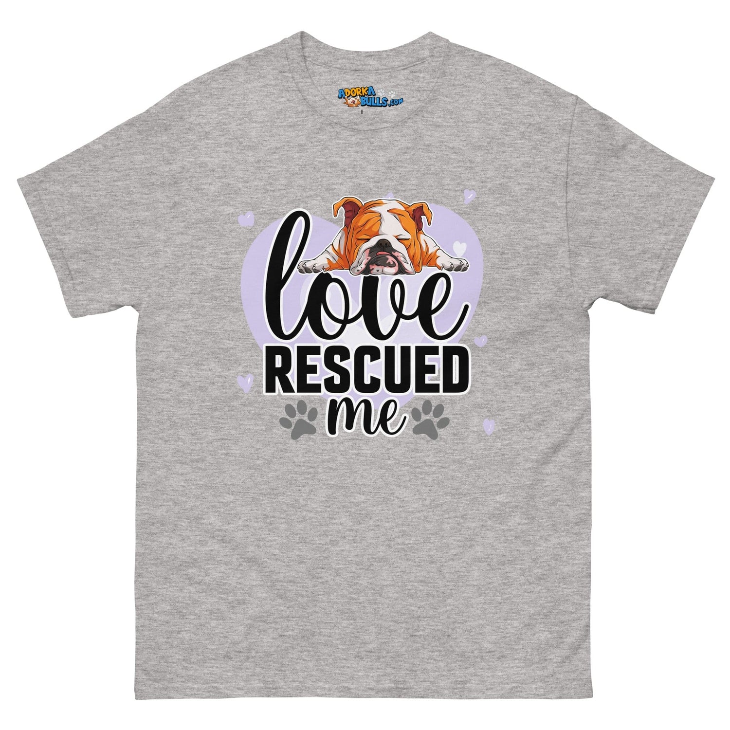 "Love Rescued Me" English Bulldog Women&