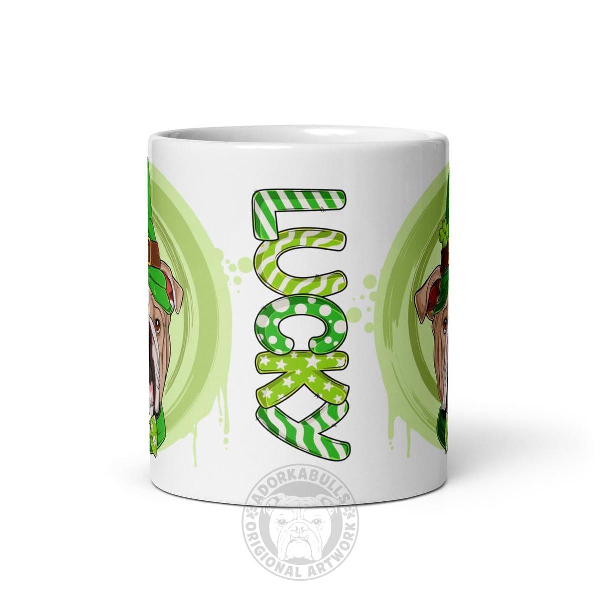 Lucky White glossy mug