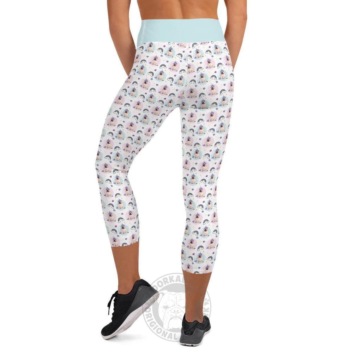 Magical Bullicorn Yoga Capri Leggings