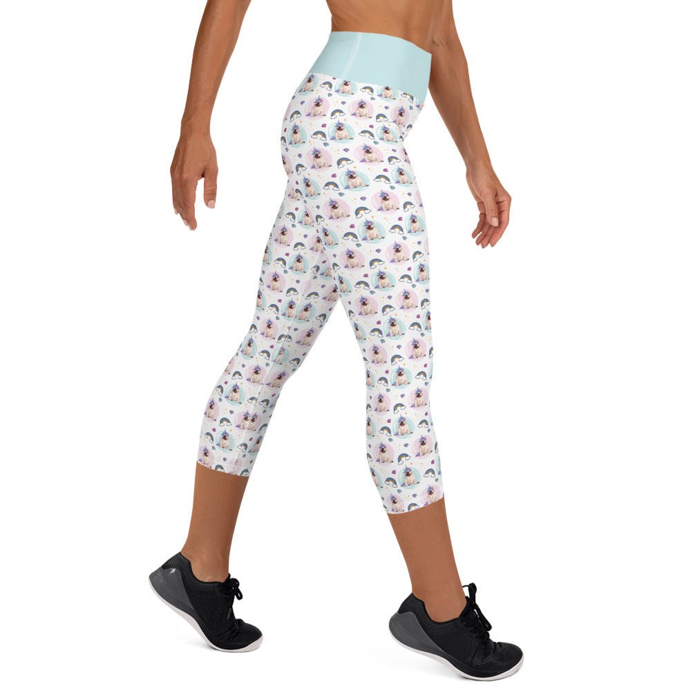 Magical Bullicorn Yoga Capri Leggings