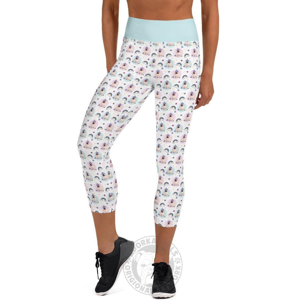 Magical Bullicorn Yoga Capri Leggings